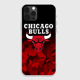 Чехол для iPhone 12 Pro с принтом CHICAGO BULLS | ЧИКАГО БУЛЛС в Екатеринбурге, силикон | область печати: задняя сторона чехла, без боковых панелей | Тематика изображения на принте: bulls | chicago | chicago bulls | nba | red bulls | usa | америка | быки | нба | сша | чикаго буллс