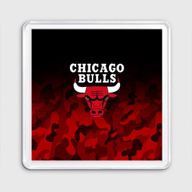 Магнит 55*55 с принтом CHICAGO BULLS | ЧИКАГО БУЛЛС в Екатеринбурге, Пластик | Размер: 65*65 мм; Размер печати: 55*55 мм | Тематика изображения на принте: bulls | chicago | chicago bulls | nba | red bulls | usa | америка | быки | нба | сша | чикаго буллс