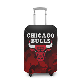 Чехол для чемодана 3D с принтом CHICAGO BULLS | ЧИКАГО БУЛЛС в Екатеринбурге, 86% полиэфир, 14% спандекс | двустороннее нанесение принта, прорези для ручек и колес | bulls | chicago | chicago bulls | nba | red bulls | usa | америка | быки | нба | сша | чикаго буллс