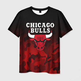 Мужская футболка 3D с принтом CHICAGO BULLS | ЧИКАГО БУЛЛС в Екатеринбурге, 100% полиэфир | прямой крой, круглый вырез горловины, длина до линии бедер | Тематика изображения на принте: bulls | chicago | chicago bulls | nba | red bulls | usa | америка | быки | нба | сша | чикаго буллс