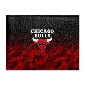 Обложка для студенческого билета с принтом CHICAGO BULLS | ЧИКАГО БУЛЛС в Екатеринбурге, натуральная кожа | Размер: 11*8 см; Печать на всей внешней стороне | bulls | chicago | chicago bulls | nba | red bulls | usa | америка | быки | нба | сша | чикаго буллс