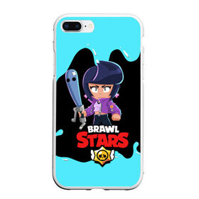 Чехол для iPhone 7Plus/8 Plus матовый с принтом BRAWL STARS BIBI в Екатеринбурге, Силикон | Область печати: задняя сторона чехла, без боковых панелей | bib | brawl stars | bull | colt | crow | leon | leon shark | moba | sally leon | shark | акула | берли | биби | бравл старс | ворон | жанр | игра | кольт | леон | леон акула | нита | спайк | шелли