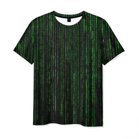 Мужская футболка 3D с принтом Matrix в Екатеринбурге, 100% полиэфир | прямой крой, круглый вырез горловины, длина до линии бедер | 