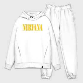 Мужской костюм хлопок OVERSIZE с принтом NIRVANA в Екатеринбурге,  |  | nirvana | smile | курт кобейн | нирвана | смайл