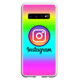 Чехол для Samsung Galaxy S10 с принтом INSTAGRAM в Екатеринбурге, Силикон | Область печати: задняя сторона чехла, без боковых панелей | Тематика изображения на принте: insta | instagram | instagramm | social | видео | инста | инстаграм | инстаграмм | приложение | социальная сеть | фото