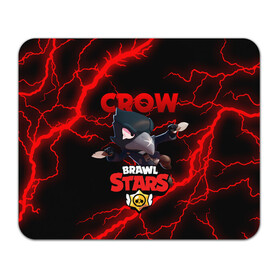 Коврик для мышки прямоугольный с принтом  BRAWL STARS CROW | БРАВЛ СТАРС ЛЕОН в Екатеринбурге, натуральный каучук | размер 230 х 185 мм; запечатка лицевой стороны | brawl stars | crow | leon | leon shark | sally leon | shark | stars | акула | берли | ворон | леон | леон акула | спайк | эль примо