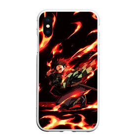 Чехол для iPhone XS Max матовый с принтом KIMETSU NO YAIBA в Екатеринбурге, Силикон | Область печати: задняя сторона чехла, без боковых панелей | demon slayer | demon slayer: kimetsu no yaiba | kimetsu | kimetsu no yaiba | nezuko | slayer | tanjiro | клинок рассекающий демонов | незуко | танджиро | шинобу кочо