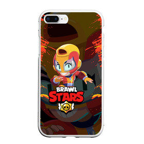 Чехол для iPhone 7Plus/8 Plus матовый с принтом BRAWL STARS MAX в Екатеринбурге, Силикон | Область печати: задняя сторона чехла, без боковых панелей | bib | brawl stars | bull | colt | crow | leon | leon shark | max | moba | sally leon | shark | акула | берли | биби | бравл старс | ворон | жанр | игра | кольт | леон | леон акула | макс | нита | спайк | шелли