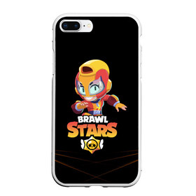 Чехол для iPhone 7Plus/8 Plus матовый с принтом BRAWL STARS MAX в Екатеринбурге, Силикон | Область печати: задняя сторона чехла, без боковых панелей | bib | brawl stars | bull | colt | crow | leon | leon shark | max | moba | sally leon | shark | акула | берли | биби | бравл старс | ворон | жанр | игра | кольт | леон | леон акула | макс | нита | спайк | шелли