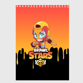 Скетчбук с принтом BRAWL STARS MAX в Екатеринбурге, 100% бумага
 | 48 листов, плотность листов — 100 г/м2, плотность картонной обложки — 250 г/м2. Листы скреплены сверху удобной пружинной спиралью | bib | brawl stars | bull | colt | crow | leon | leon shark | max | moba | sally leon | shark | акула | берли | биби | бравл старс | ворон | жанр | игра | кольт | леон | леон акула | макс | нита | спайк | шелли