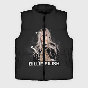 Мужской жилет утепленный 3D с принтом BILLIE EILISH в Екатеринбурге,  |  | ayelish | bad guy | bellyache | bilie eilish | bilie elish | billie | billie eilish | eilish | electronic | elish | music | били айлиш | билли айлиш | эйлиш | элиш