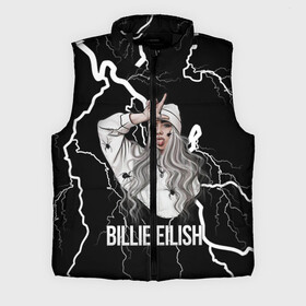 Мужской жилет утепленный 3D с принтом BILLIE EILISH в Екатеринбурге,  |  | ayelish | bad guy | bellyache | bilie eilish | bilie elish | billie | billie eilish | eilish | electronic | elish | music | били айлиш | билли айлиш | эйлиш | элиш