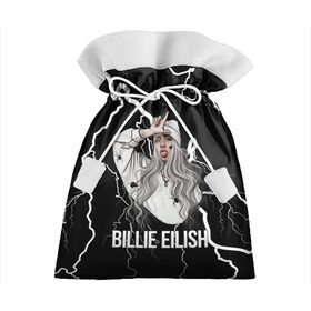 Подарочный 3D мешок с принтом BILLIE EILISH в Екатеринбурге, 100% полиэстер | Размер: 29*39 см | ayelish | bad guy | bellyache | bilie eilish | bilie elish | billie | billie eilish | eilish | electronic | elish | music | били айлиш | билли айлиш | эйлиш | элиш