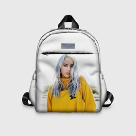 Детский рюкзак 3D с принтом BILLIE EILISH в Екатеринбурге, 100% полиэстер | лямки с регулируемой длиной, сверху петелька, чтобы рюкзак можно было повесить на вешалку. Основное отделение закрывается на молнию, как и внешний карман. Внутри дополнительный карман. По бокам два дополнительных кармашка | ayelish | bad guy | bellyache | bilie eilish | bilie elish | billie | billie eilish | eilish | electronic | elish | music | били айлиш | билли айлиш | эйлиш | элиш