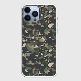Чехол для iPhone 13 Pro Max с принтом Пиксельный камуфляж в Екатеринбурге,  |  | Тематика изображения на принте: военный камуфляж | камуфляж | комуфляж | пиксели | пиксель | пиксельный камуфляж