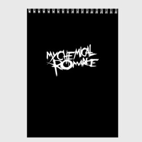 Скетчбук с принтом My Chemical Romance spider в Екатеринбурге, 100% бумага
 | 48 листов, плотность листов — 100 г/м2, плотность картонной обложки — 250 г/м2. Листы скреплены сверху удобной пружинной спиралью | music | my chemical romance | rock | боб брайар | джеймс дьюис | джерард уэи | майки уэи | музыка | рок | рэй торо | фрэнк айеро