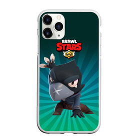 Чехол для iPhone 11 Pro матовый с принтом Brawl Stars Crow в Екатеринбурге, Силикон |  | Тематика изображения на принте: brawl stars | bull | colt | crow | leon | leon shark | shark | stars | акула | берли | ворон | динамайк | кольт | леон | леон акула | нита | спайк | шелли | эль примо