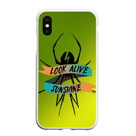 Чехол для iPhone XS Max матовый с принтом Look alive sunshine в Екатеринбурге, Силикон | Область печати: задняя сторона чехла, без боковых панелей | Тематика изображения на принте: alive | look | my chemical | rok | romance | sunshine