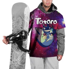 Накидка на куртку 3D с принтом Totoro в Екатеринбурге, 100% полиэстер |  | japan | my neighbor totoro | neighbor totoro | totoro | мой сосед тоторо | сосед тоторо | тоторо | япония