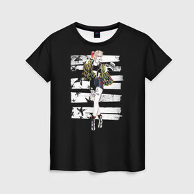 Женская футболка 3D с принтом Harley Quinn в Екатеринбурге, 100% полиэфир ( синтетическое хлопкоподобное полотно) | прямой крой, круглый вырез горловины, длина до линии бедер | birds of prey | harley quinn | марго робби | потрясающая история харли квин | харли квин | хищные птицы
