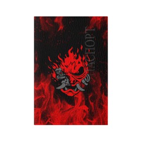 Обложка для паспорта матовая кожа с принтом CYBERPUNK 2077 KEANU REEVES в Екатеринбурге, натуральная матовая кожа | размер 19,3 х 13,7 см; прозрачные пластиковые крепления | Тематика изображения на принте: bright | cd project red | cyberpunk 2077 | fire | flame | heat | keanu reeves | light | samurai | wildfire | искры | киану ривз | киберпанк 2077 | огненный | огонь | пламя | пожар | самураи