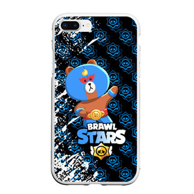 Чехол для iPhone 7Plus/8 Plus матовый с принтом BRAWL STARS EL BROWN в Екатеринбурге, Силикон | Область печати: задняя сторона чехла, без боковых панелей | bib | brawl stars | colt | crow | el brown | leon | leon shark | max | moba | sally leon | shark | акула | берли | биби | бравл старс | браун | ворон | жанр | игра | кольт | леон | леон акула | макс | нита | шелли