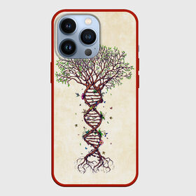 Чехол для iPhone 13 Pro с принтом Дерево жизни в Екатеринбурге,  |  | бабочки | ветви | ветки | дерево | днк | жизнь | корни | крона | птички