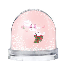 Снежный шар с принтом Энджел даст в Екатеринбурге, Пластик | Изображение внутри шара печатается на глянцевой фотобумаге с двух сторон | angel dust | hazbin | hotel hazbin | new year | нг | новый год | отель хазбин | рождество | хазбин | энджел даст