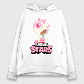 Женское худи Oversize хлопок с принтом Leon Unicorn Brawl Stars в Екатеринбурге, френч-терри — 70% хлопок, 30% полиэстер. Мягкий теплый начес внутри —100% хлопок | боковые карманы, эластичные манжеты и нижняя кромка, капюшон на магнитной кнопке | brawl | brawl st | brawl stars | colt | game | leon | mobo | poco | shelly | stars | unicorn | бравл | динамайк | единорог | игра | игры | кольт | леон | лого | мобильные игры | надпись | поко | старс | шелли