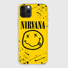 Чехол для iPhone 12 Pro Max с принтом NIRVANA в Екатеринбурге, Силикон |  | nirvana | smile | курт кобейн | нирвана | смайл