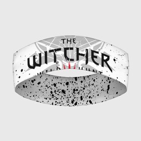Повязка на голову 3D с принтом ВЕДЬМАК ВОЛК БРЫЗГИ КРАСОК   THE WITCHER в Екатеринбурге,  |  | geralt | the witcher | the witcher wild hunt | witcher | wolf | ведьмак | ведьмак 3 | волк | геральт | охотник