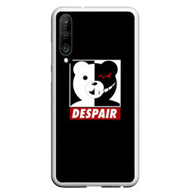 Чехол для Honor P30 с принтом Monokuma в Екатеринбурге, Силикон | Область печати: задняя сторона чехла, без боковых панелей | Тематика изображения на принте: anime | art | bear | danganronpa | japan | monokuma | аниме | арт | животное | манга | медведь | мишка | мульфильм | персонаж | плюшевый | япония