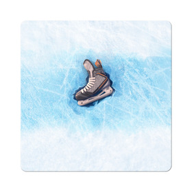 Магнит виниловый Квадрат с принтом Фмгурное катание в Екатеринбурге, полимерный материал с магнитным слоем | размер 9*9 см, закругленные углы | figure skating | коньки | конькобежный спорт | фигурное катание