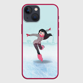 Чехол для iPhone 13 mini с принтом Фигурное катание в Екатеринбурге,  |  | Тематика изображения на принте: figure skating | коньки | конькобежный спорт | фигурное катание