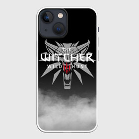 Чехол для iPhone 13 mini с принтом ВЕДЬМАК ЭМБЛЕМА В ДЫМУ | THE WITCHER SMOKE в Екатеринбурге,  |  | geralt | the witcher | the witcher wild hunt | witcher | wolf | аард | аксий | белый волк | ведьмак | ведьмак 3 | волк | геральт | игни | ирден | йенифер | каер морхен | квен | охотник | трисс | цири | школа волка