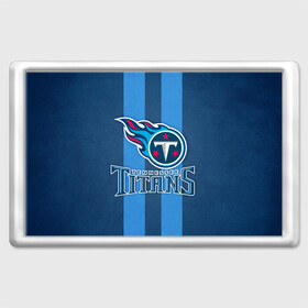 Магнит 45*70 с принтом Tennessee Titans в Екатеринбурге, Пластик | Размер: 78*52 мм; Размер печати: 70*45 | tennessee titans | американский футбол | мяч | теннесси тайтенс | футбол