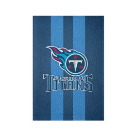 Обложка для паспорта матовая кожа с принтом Tennessee Titans в Екатеринбурге, натуральная матовая кожа | размер 19,3 х 13,7 см; прозрачные пластиковые крепления | tennessee titans | американский футбол | мяч | теннесси тайтенс | футбол