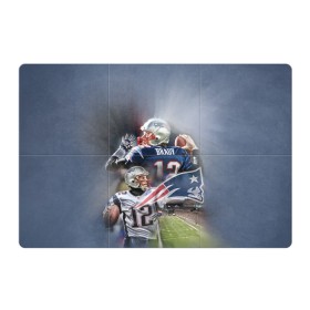 Магнитный плакат 3Х2 с принтом Brady в Екатеринбурге, Полимерный материал с магнитным слоем | 6 деталей размером 9*9 см | американский футбол | мяч | футбол