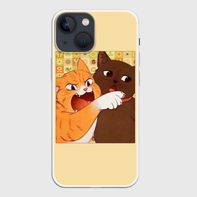Чехол для iPhone 13 mini с принтом Woman yelling at Cat meme в Екатеринбурге,  |  | at | cat | mem | meme | mems | woman | yelling | мем | мемы