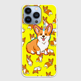Чехол для iPhone 13 Pro с принтом Corgi в Екатеринбурге,  |  | corgi | dog | dogs | волшебство | единорог | корги | мило | радуга | собаки | собачки
