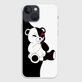 Чехол для iPhone 13 mini с принтом MONOKUMA сидит в Екатеринбурге,  |  | danganronpa | eye | monokuma | аватар | антагонист | глаз | игрушка | медведь | монокума | мягкая | панда | робот
