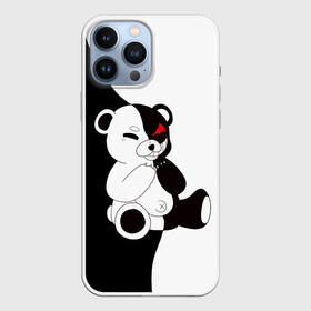 Чехол для iPhone 13 Pro Max с принтом MONOKUMA сидит в Екатеринбурге,  |  | danganronpa | eye | monokuma | аватар | антагонист | глаз | игрушка | медведь | монокума | мягкая | панда | робот