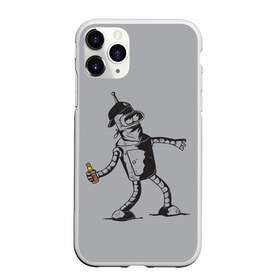 Чехол для iPhone 11 Pro матовый с принтом Futurama Bender Banksy в Екатеринбурге, Силикон |  | bender | express | fry | futurama | future | leela | philip | planet | turanga | zoidberg | бендер | будущее | джей | зойдберг | лила | родригес | сгибальщик | туранга | филип | фрай | футурама