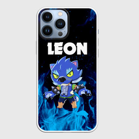 Чехол для iPhone 13 Pro Max с принтом BRAWL STARS LEON в Екатеринбурге,  |  | Тематика изображения на принте: brawl stars | crow | leon | leon shark | leon werewolf | sally leon | shark | stars | werewolf | акула | берли | ворон | леон | леон акула | оборотень | оборотень леон | спайк | эль примо