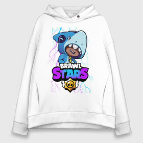 Женское худи Oversize хлопок с принтом Brawl Stars LEON SHARK в Екатеринбурге, френч-терри — 70% хлопок, 30% полиэстер. Мягкий теплый начес внутри —100% хлопок | боковые карманы, эластичные манжеты и нижняя кромка, капюшон на магнитной кнопке | brawl | brawl stars | crow | leon | sally | shark | stars | акула | бравл | бравл старс | браво старс | игра | компьютерная | кров | леон | леон акула | онлайн | старс | шарк