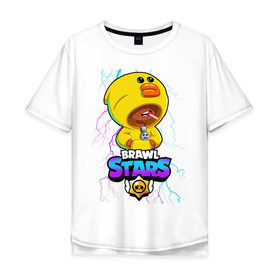 Мужская футболка хлопок Oversize с принтом Brawl Stars SALLY LEON в Екатеринбурге, 100% хлопок | свободный крой, круглый ворот, “спинка” длиннее передней части | brawl | brawl stars | crow | leon | sally | shark | stars | акула | бравл | бравл старс | браво старс | игра | компьютерная | кров | леон | леон акула | онлайн | старс | шарк