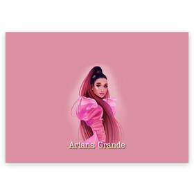 Поздравительная открытка с принтом Ariana Grande (Ариана Гранде) в Екатеринбурге, 100% бумага | плотность бумаги 280 г/м2, матовая, на обратной стороне линовка и место для марки
 | ariana grande | актриса | американская певица | ариана | ариана гранде | гранде | девушка | музыка | певица | песни | продюсер