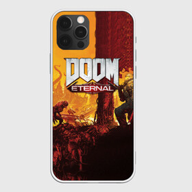 Чехол для iPhone 12 Pro с принтом DOOM eternal 2020 в Екатеринбурге, силикон | область печати: задняя сторона чехла, без боковых панелей | 2020 | dom | doom | eternal | fortnite | pubg | дом | дум | дуум | пабг | пубг | фортнайт