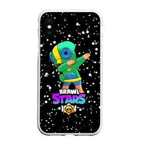 Чехол для iPhone XS Max матовый с принтом Brawl Stars Leon Dab в Екатеринбурге, Силикон | Область печати: задняя сторона чехла, без боковых панелей | brawl | computer | dab | dance | game | gesture | hero | leon | main | moba | stars | герой | главный | даб | драки | жест | звезды | игра | компьютерная | лев | моба | танец