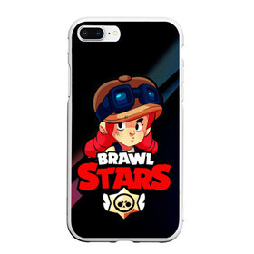 Чехол для iPhone 7Plus/8 Plus матовый с принтом Brawl Stars - Jessie в Екатеринбурге, Силикон | Область печати: задняя сторона чехла, без боковых панелей | brawl | jessie | stars | бравл | герой | джесси | игра | компьютерная | моба | мобильная | старс | шутер